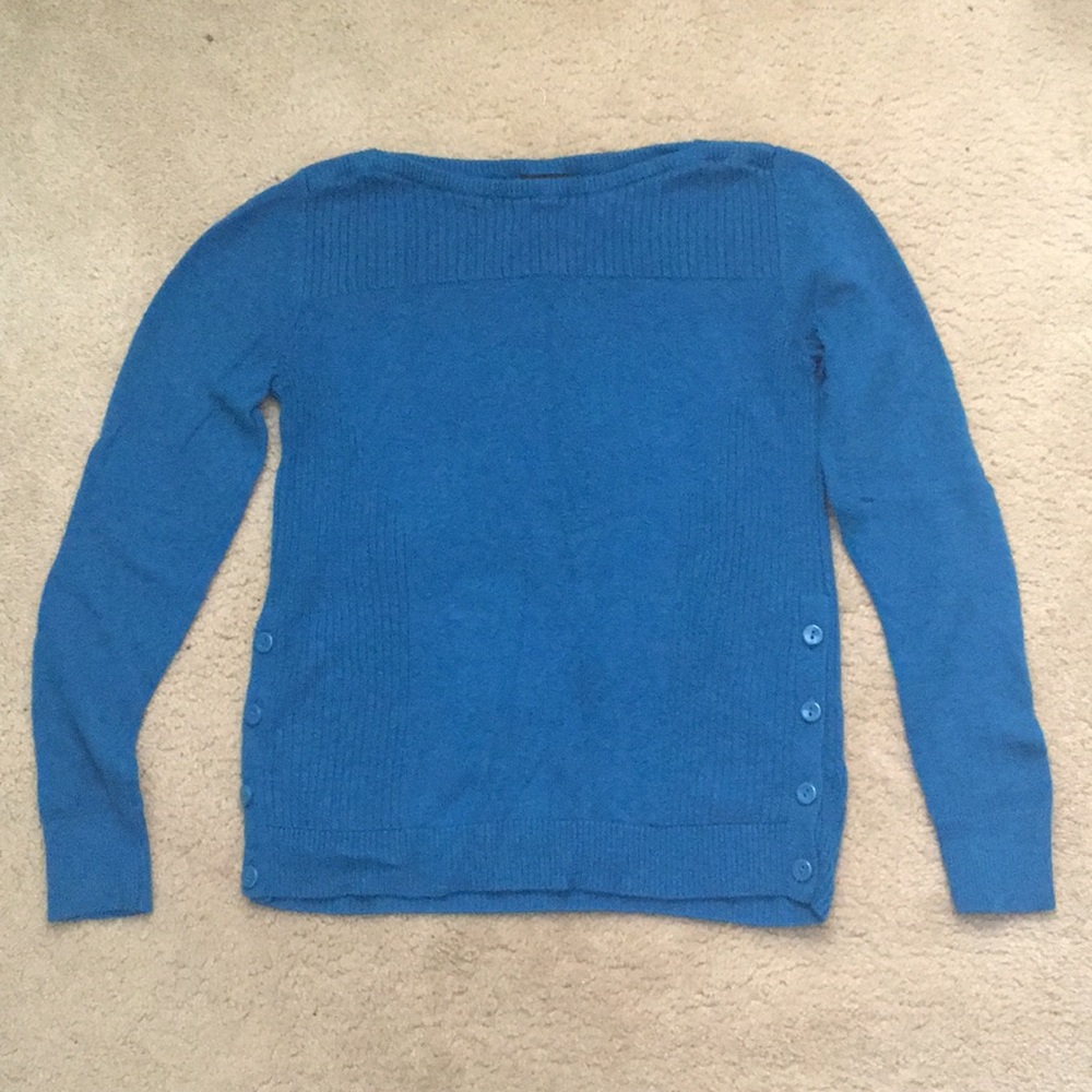Beautiful Blue Boatneck Sweater